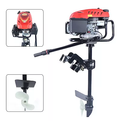 HANGKAI 4 Stroke 4HP Outboard Motor Heavy Duty Boat Engine Air Cooling System • $385