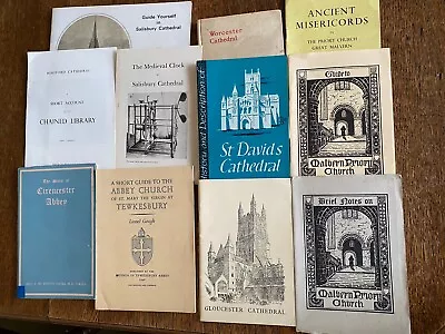 Guide To Various Churches Worcester Gloucester Salisbury Cathedrals • £9