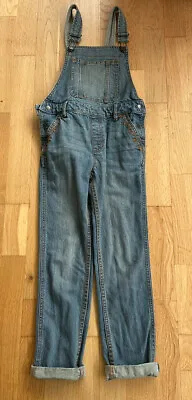 £9.98 • Buy Girls Denim Fat Face Long Dungarees Age 8 Years