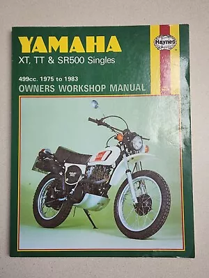 Haynes Repair Manual Yamaha XT TT And SR500 1975 To 1983 342 Enduro • $39.99