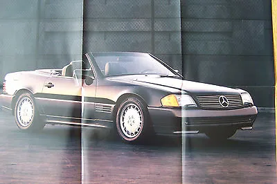 1990 Mercedes Sl500 Sl300 Owners Sales Brochure W129  Original New 1 Page Poster • $15.89