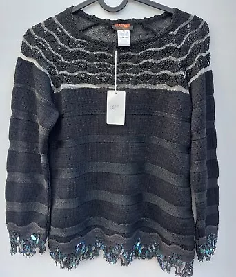 £89.99 • Buy Christian Lacroix Bazar Medium Top Blie Black New Designer Womens