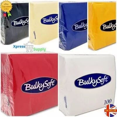 £5.99 • Buy Paper Serviettes Soft Napkins 40x40cm 2PLY Party Wedding Birthday Xmas 100PACK