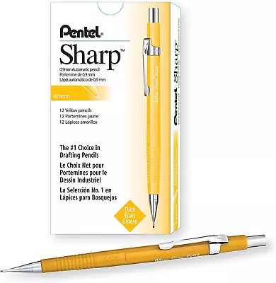 Sharp Automatic Pencil 0.9Mm Lead Size Yellow Barrel • $29.17