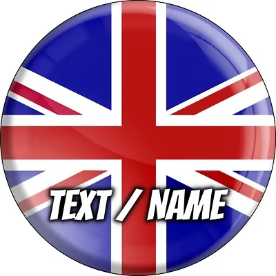 Union Jack Cake Topper Party Decoration Edible Birthday Custom Personalised Name • £5.49