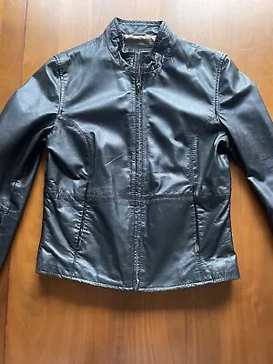 Nicole Miller Black Leather Jacket Medium • $39.99