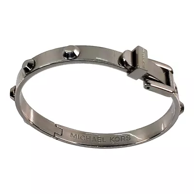 Michael Kors Silver Tone Buckle Bangle Bracelet • $22.95