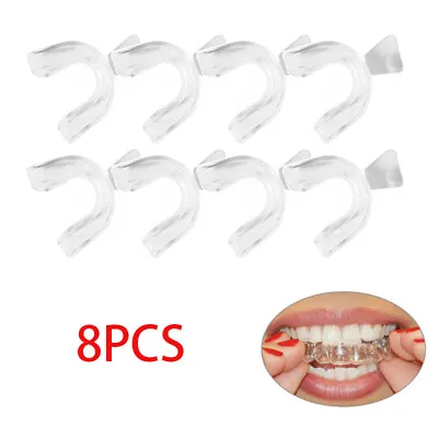 8PCS Silicone Mouth Guard Night Sleep Teeth Clenching Grinding Dental Bite • $6.49