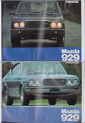 Two 1976 MAZDA 929 Japanese Brochures In English Hardtop Sedan & Wagon • $11.58