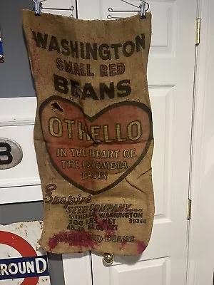 Vintage Empire Seed Company Small Red Bean Sack Bag Othello Washington 100 LBS • $12.45