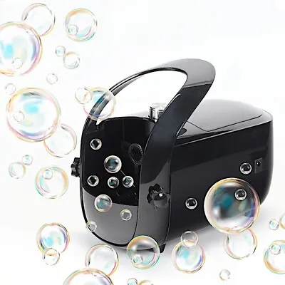 $28.97 • Buy Black Portable Automatic BUBBLE Blower MACHINE Dual Speed Party Event Supplies