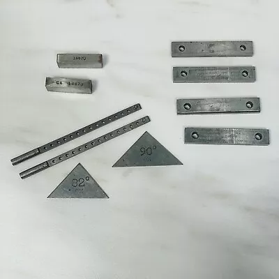 Machinist Tool Lot 10pc Parallel Set Up Bar Jig Fixture 82/90 Degree Triangle • $25.99