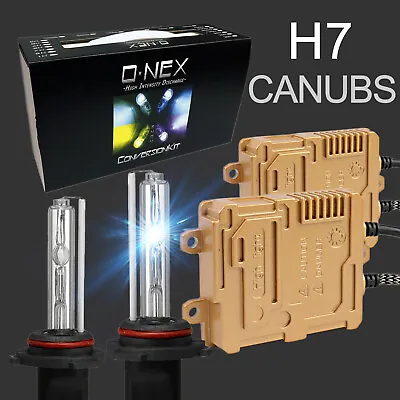 O-NEX H7 Canbus HID Kit AC 55W Digital Ballasts Super Bright Headlight Bulbs • $65.99