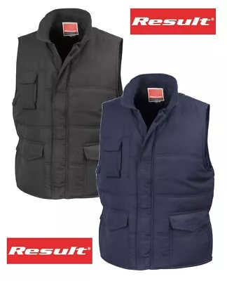 Result BLACK Or BLUE Soft Feel Polyester Gilet Bodywarmer Vest • $37.88