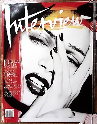 Interview Magazine Freida Pinto Aug 2011 Gloria Steinem Gucci Vanilla Ice W80 • $9.50