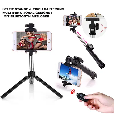 3 In1 Selfie Stick Bluetooth Tripod Telescopic Rod For Gigaset GX4 Pro • £14.75