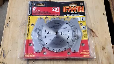 NOS Irwin 16060 6  20T Carbide Tipped Stacking Dado Saw Blades • $74.95