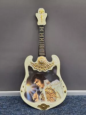 BRADFORD EXCHANGE ELVIS PRESLEY  The Dream  Guitar Wall Plaque  • $20.35