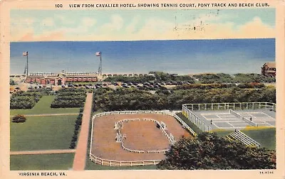 Virginia Beach VA Cavalier Hotel Tennis Golf Course Yacht Club Vtg Postcard C39 • $6.65