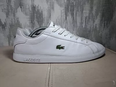 Mens Lacoste Graduate Trainers Size Uk 11 White • £29.99