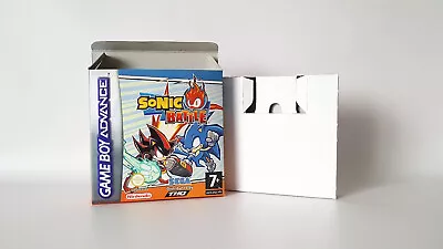 Sonic Battle UKV PAL GBA GameBoy Advance Handmade Empty Replacement Box & Tray • £10.49