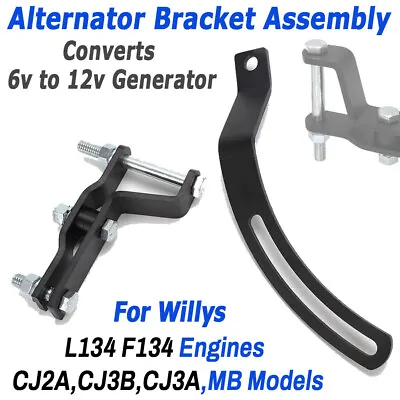 Alternator Bracket Assembly Kit For Willys CJ2A/CJ3A/CJ3B L134 Engine MB Models • $85.99