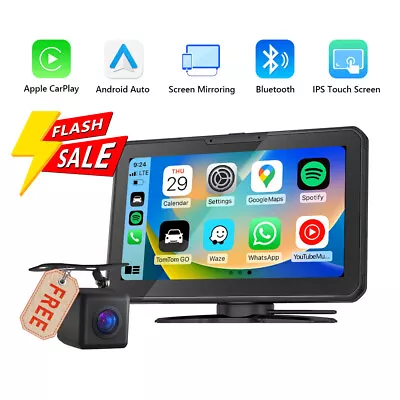 CAM+Eonon P3 7  IPS Car Radio Stereo Bluetooth Android Auto CarPlay GPS USB SD • $102.98