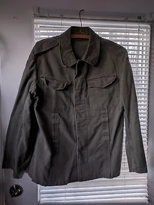 Vintage German Moleskin Jacket Original Army Combat Military Surplus Work Shirt • $19.99