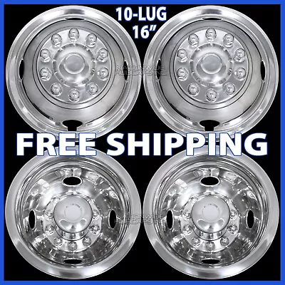 10 Lug FORD F450 1988-1998 16  Dual Wheel Simulators Dually Rim Liners Hub Caps • $249.99