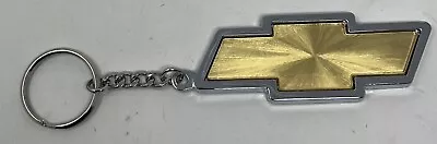 Vintage Chevrolet Bowtie Keychain Key Ring Silver Gold Pilot Signature Series • $17