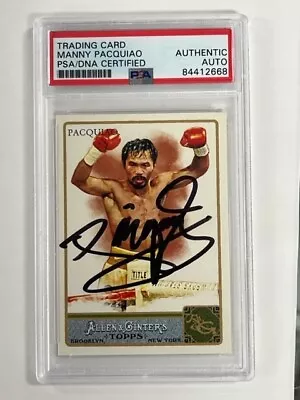 Manny Pacquiao PSA/DNA Auto 2011 Allen & Ginter #262 • $300