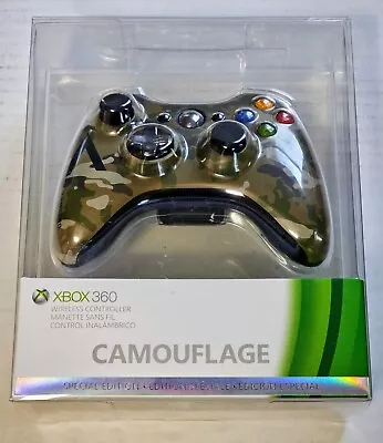 Microsoft Xbox 360 Green/Brown Camouflage Wireless Controller • $89.95