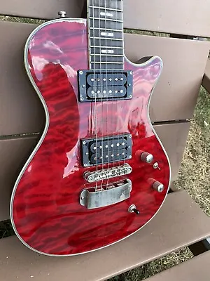 Hagstrom Ultra Swede Electric Guitar Gloss Red Used With Hard Case • $599