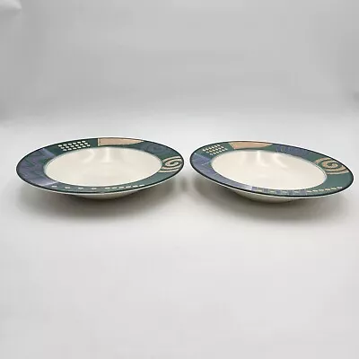 Mikasa Intaglio CAC18 Life Style 9 1/4 Inch Soup Bowls Set Of 2 • $5.95