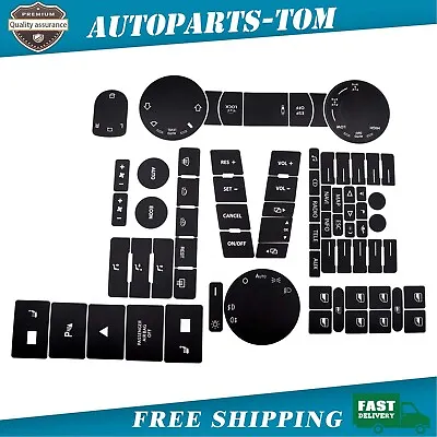 For GM GMC Chevy Radio + A/C Climate Control Button Repair Decals Stickers 1 Set • $11.99