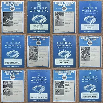 Programme Sheffield Wednesday Football Programmes 1967 To 1972 - Various • £5