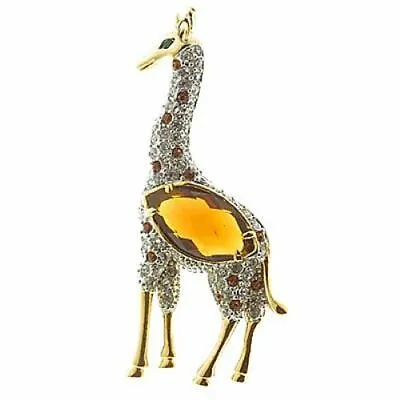 £4.99 • Buy Adrian Buckley Brooch Designed In The Style Of A Giraffe Brand New In Box