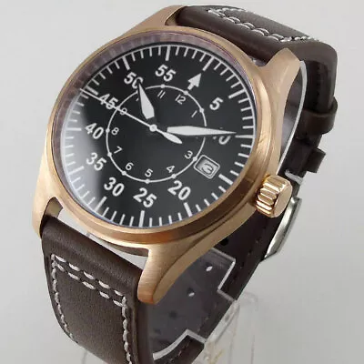 CUSN8 Solid Bronze Case 39mm Tandorio Black Dial NH35A Automatic Mens Watch  • $96.30