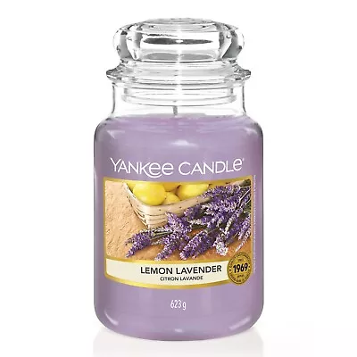 YANKEE CANDLE Lemon Lavender Large Jar Candle 623g • £24.99