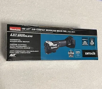 Makita 18V LXT® Sub‑Compact Brushless Oscillating Multi Tool XMT04ZB • $235