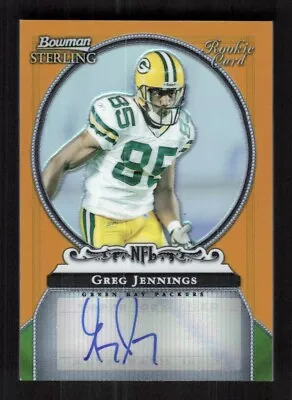 2006 Bowman Sterling #BS-GJ Greg Jennings RC Gold Refractor Auto #'d /999 • $14.95