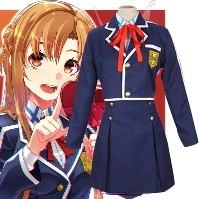 $94.59 • Buy SAO Sword Art Online Yuuki Asuna Cosplay School Uniform Costume Props