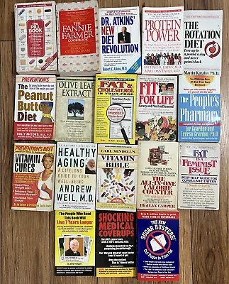 Lot 18 Books - Health & Fitness Diet & Nutrition Healthy Living Self-help • $19.99