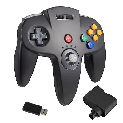 Wireless Rechargeable N64 Controller For Nintendo N64 Console With Rumble Pak • $46.99