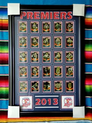 $549.99 • Buy ✺Signed & Framed✺ 2013 SYDNEY ROOSTERS NRL Premiers 25 Card Set - 95cm X 65cm