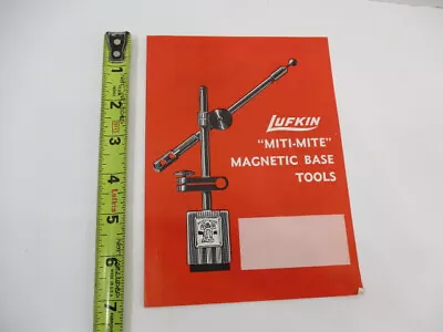 Vintage LUFKIN MITI-MITE Magnetic Base Tools Catalog Form 214 Mint Condition • $15.97