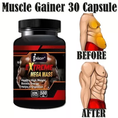 BODY GROW Fast Weight Gain Booster Pills Muscle Gainer WEGHT GAIN 30 CAPS + FS • $16.62