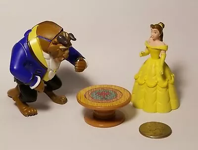 Disney Monorail Playset Cinderellas Castle Beauty & The Beast Figures Belle Lot • $24.99