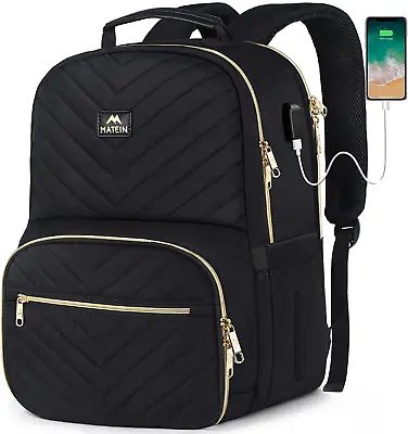 Lunch Backpack For Women 15.6Inch Laptop Work Backpack With Insulated Cooler Co • $48.99