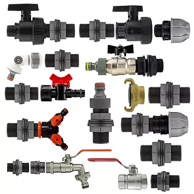 3/4 Water Butt/ibc Tank Connector&large Range Of Fittings • £6.95